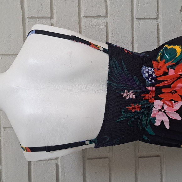 Old Navy Black Floral Spaghetti Strap Mini Dress. Size XS NWOT - Picture 6 of 10